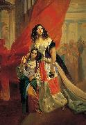Karl Briullov Adopted Daughter Amazilia Paccini oil painting artist